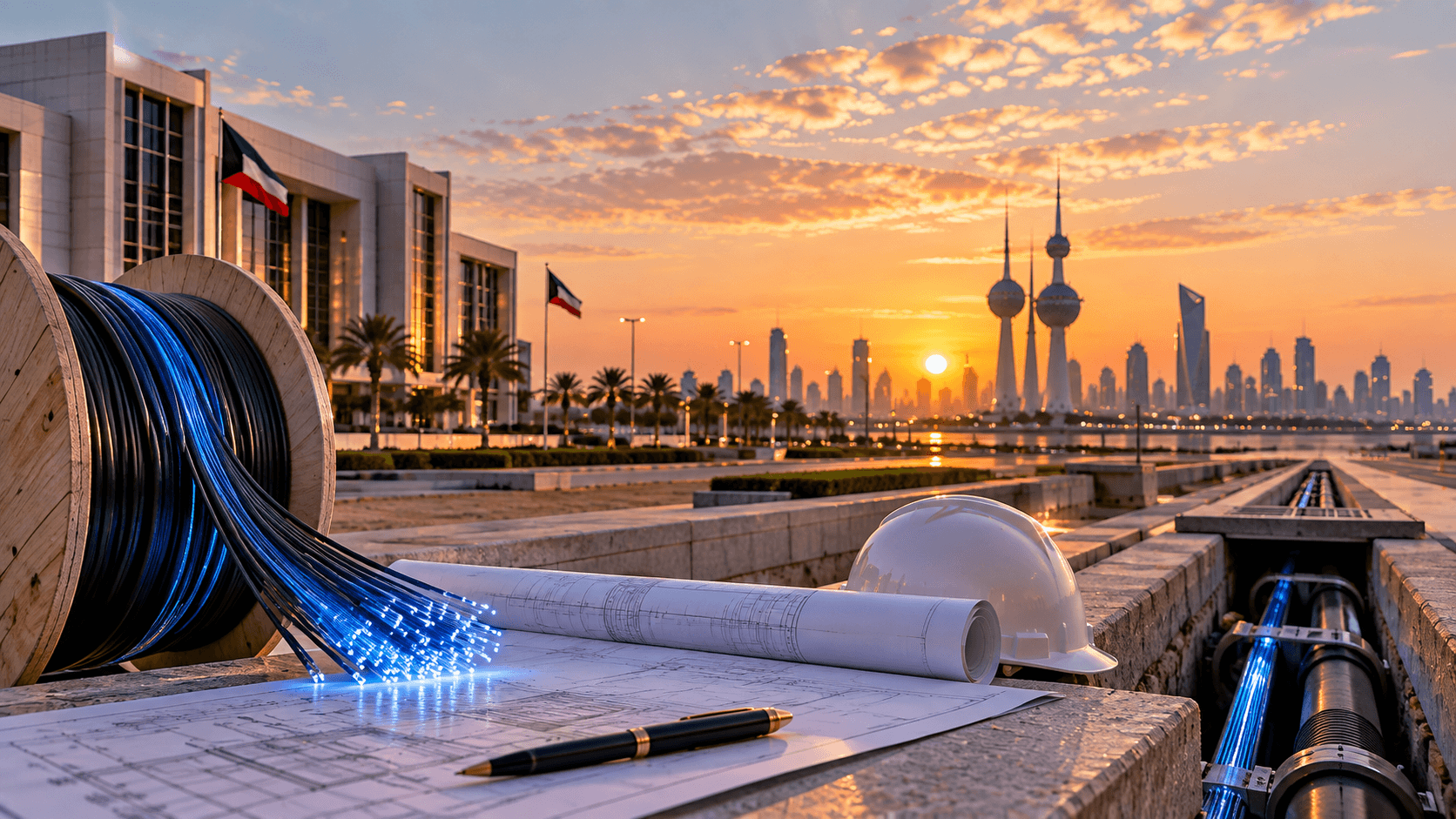 Kuwait Incorporates Kuwait Digital Network Company for the National Fibre PPP, With Half the Shares Held for Citizens