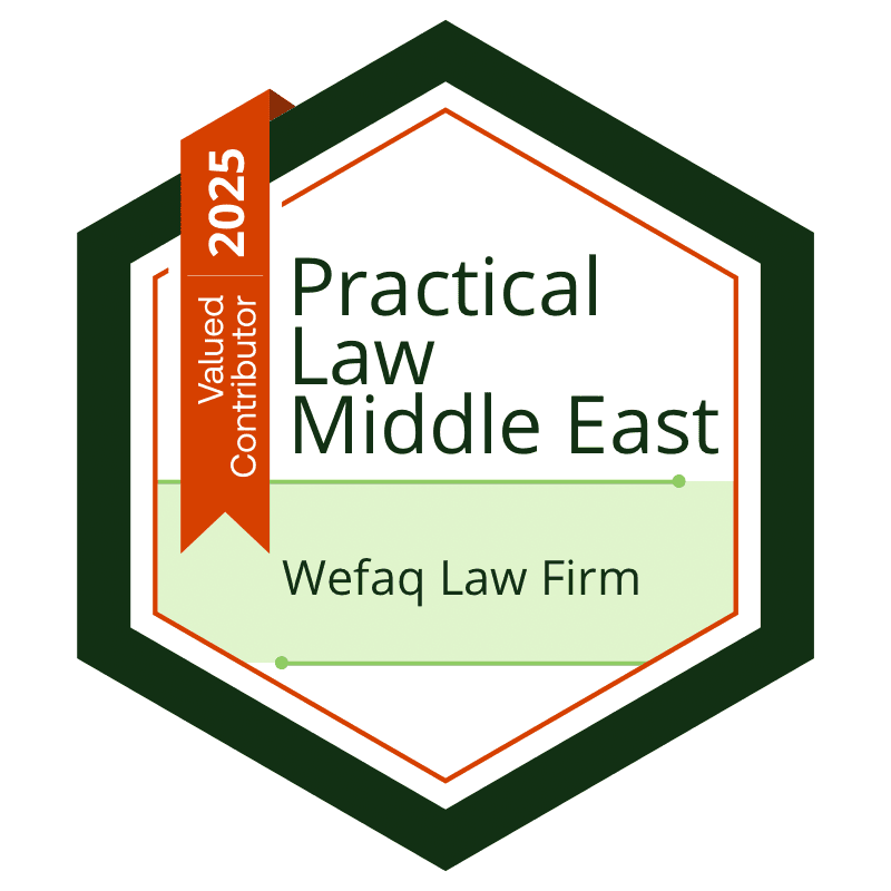 Practical Law Middle East – Valued Contributor 2025
