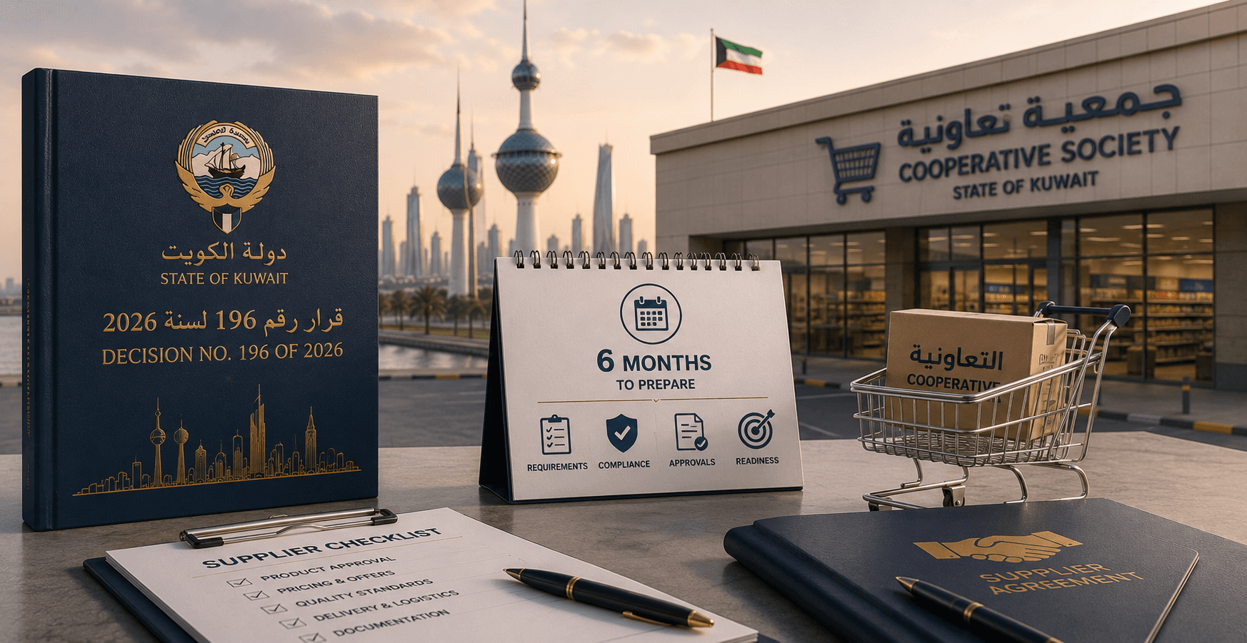 Selling Into Kuwait's Cooperatives: What Decision 196 of 2026 Changes for Suppliers, and the Six-Month Window to Prepare
