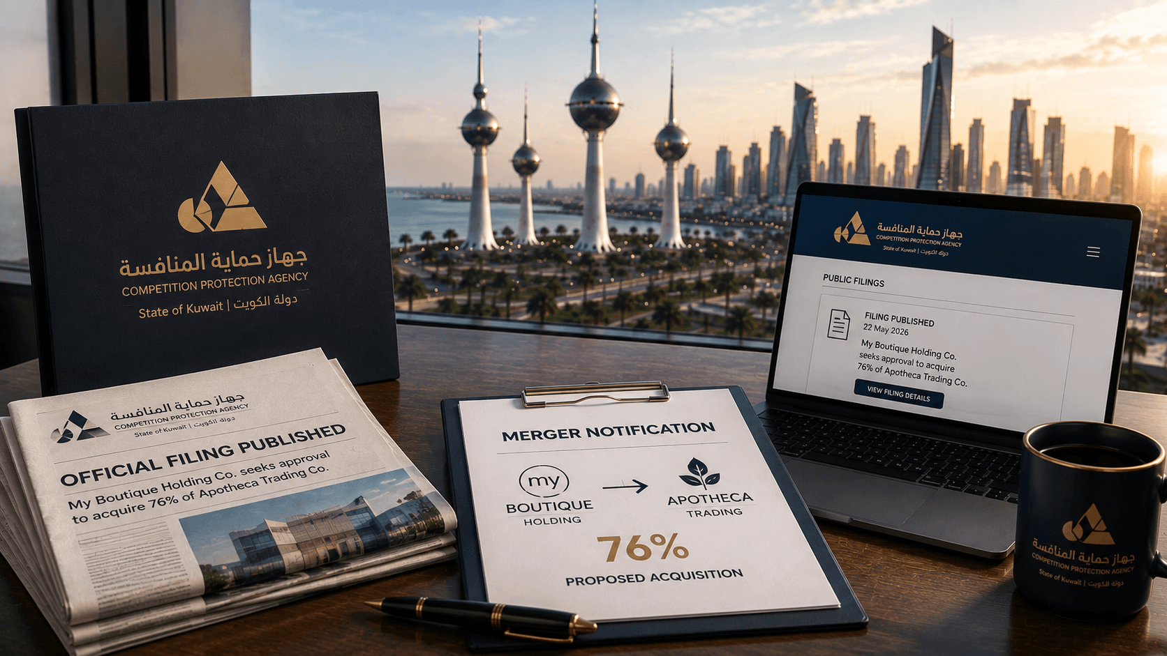 Competition Agency Publishes Filing: My Boutique Holding Seeks Approval to Acquire 76% of Apotheca Trading